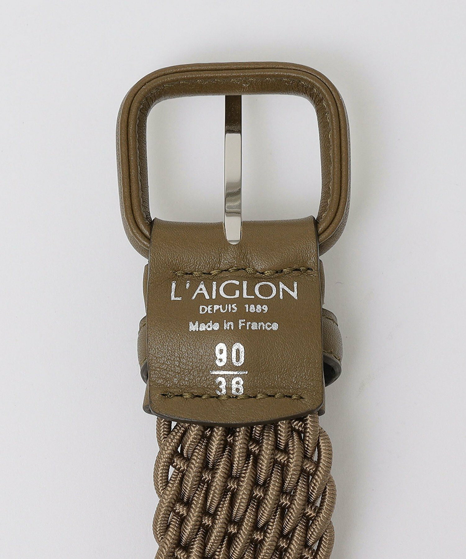 L'AIGLON: 手編み メッシュ ベルト
